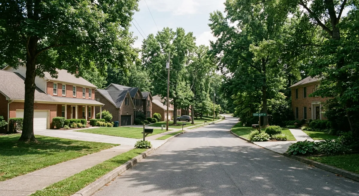 Afford a home in Farragut TN? — AI-generated illustration representing an established Farragut neighborhood.
