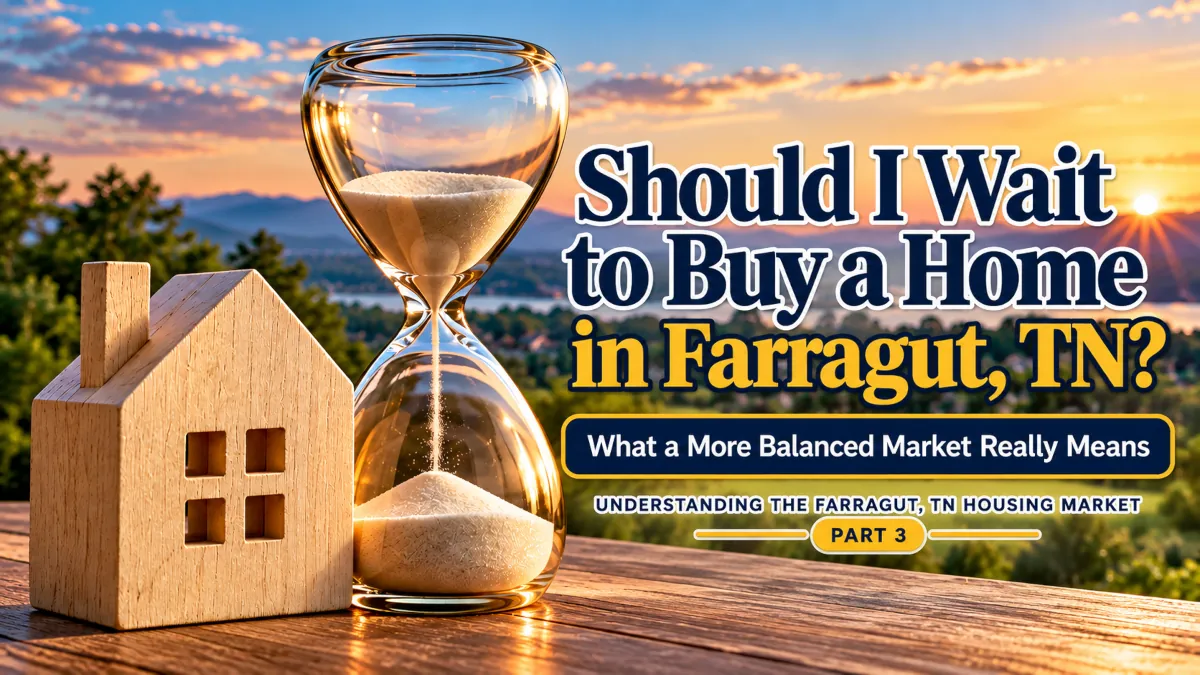 Should I wait to buy a home in Farragut TN as the housing market becomes more balanced