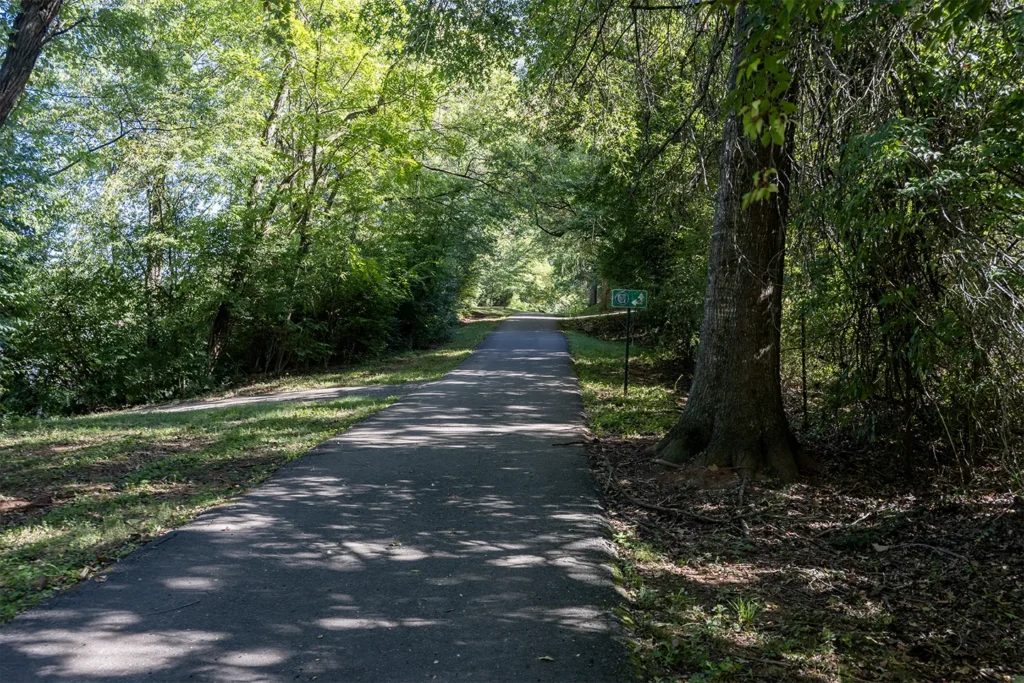 Branching paved connectors from the Inverness Greenway toward Briarstone and Spring Branch Lane in Farragut TN